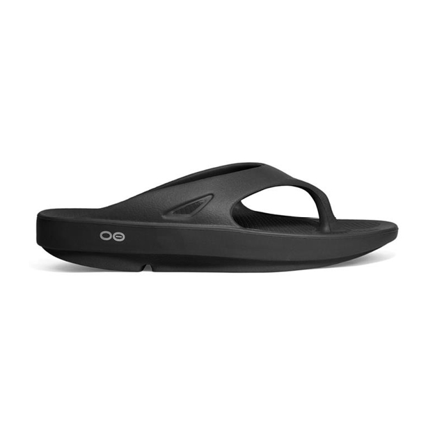 OOfos OOriginal Black Teenslippers